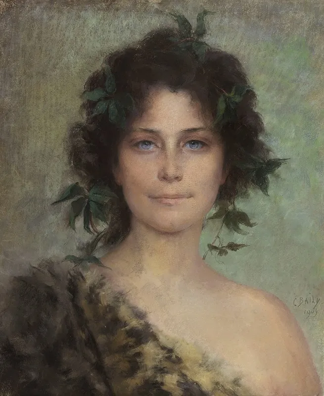 Tete De Femme 14 Wall Art by Caroline Baily - High-Resolution Digital Print