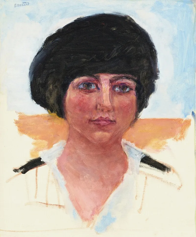 Tete De Femme Toque Noire Mme Lucienne Dupuy De Frenelle Etude