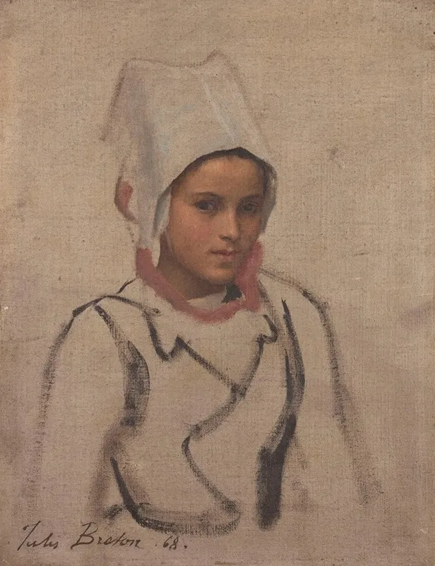 Tete De Jeune Bretonne Etude Pour Le Pardon
