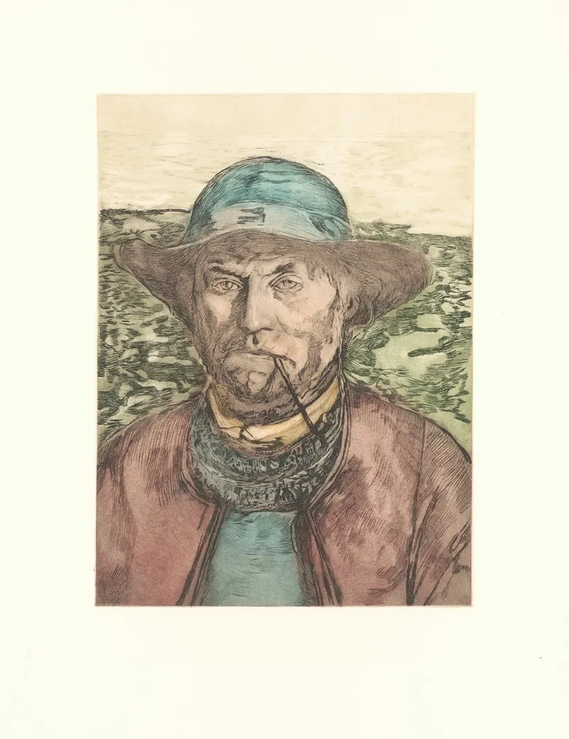 Tete De Pecheur Portrait Wall Art by Léon Bartholomé - High-Resolution Digital Print