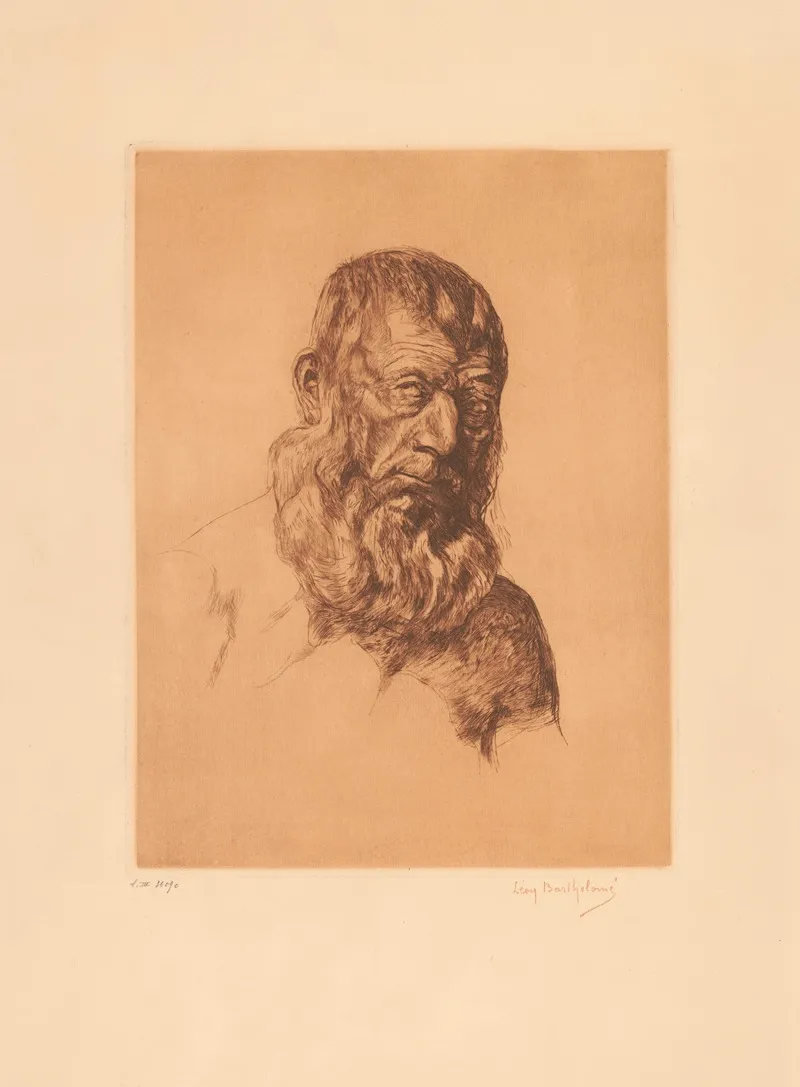Tete De Pecheur Wall Art by Léon Bartholomé - High-Resolution Digital Print