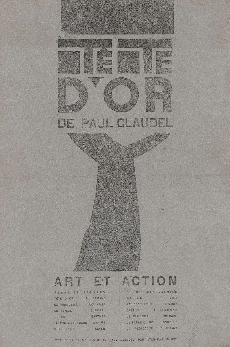 Tete Dor De Paul Claudel Wall Art by Louise Lara - High-Resolution Digital Print