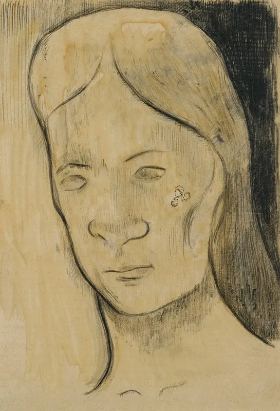 Tete Dune Femme Tahitienne Wall Art by Paul Gauguin - High-Resolution Digital Print