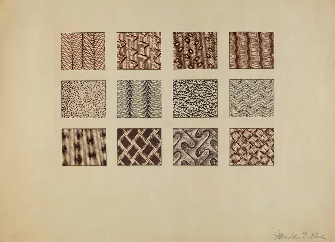 Textiles Wall Art by Martha Reed - High-Resolution Digital Print