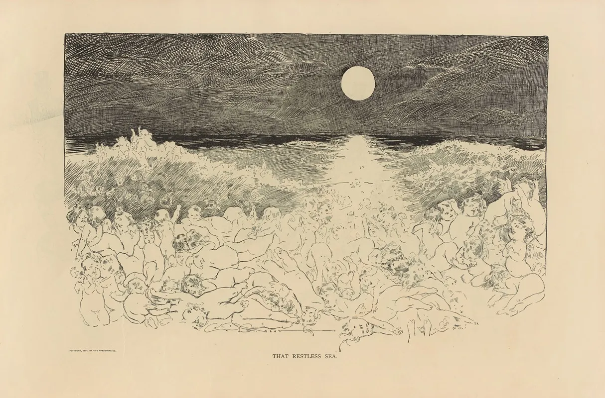 That Restless Sea 2 Wall Art by Charles Dana Gibson - High-Resolution Digital Print