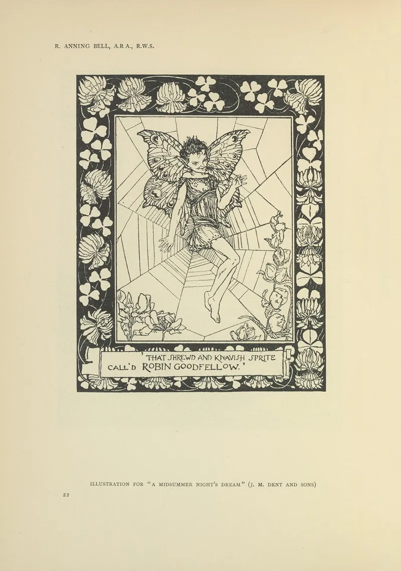 That Shrewd And Knavish Sprite Calld Robin Goodfellow A Midsummer Nights Dream