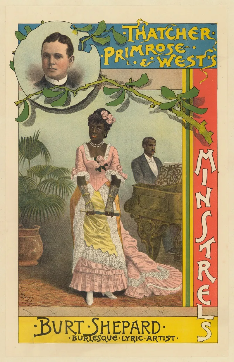 Thatcher Primrose And Wests Minstrels Burt Shepard Burlesque Lyric Artist