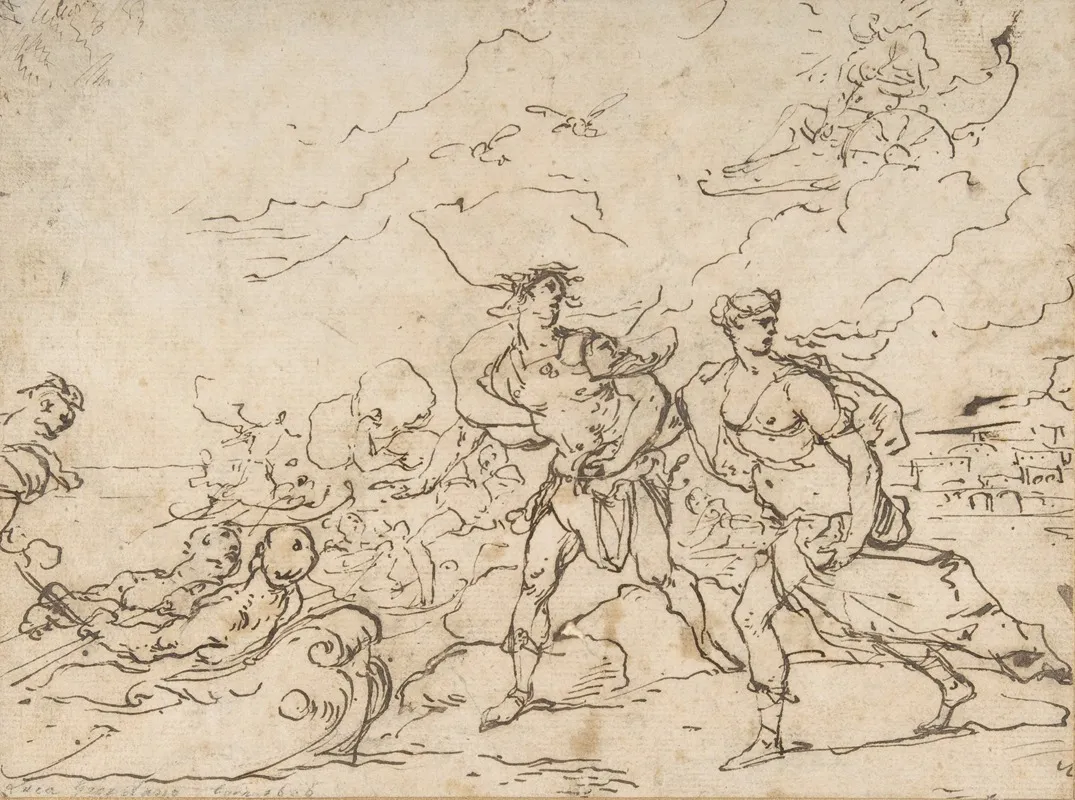 The Abduction Of Helen 6 Wall Art by Luca Giordano - High-Resolution Digital Print