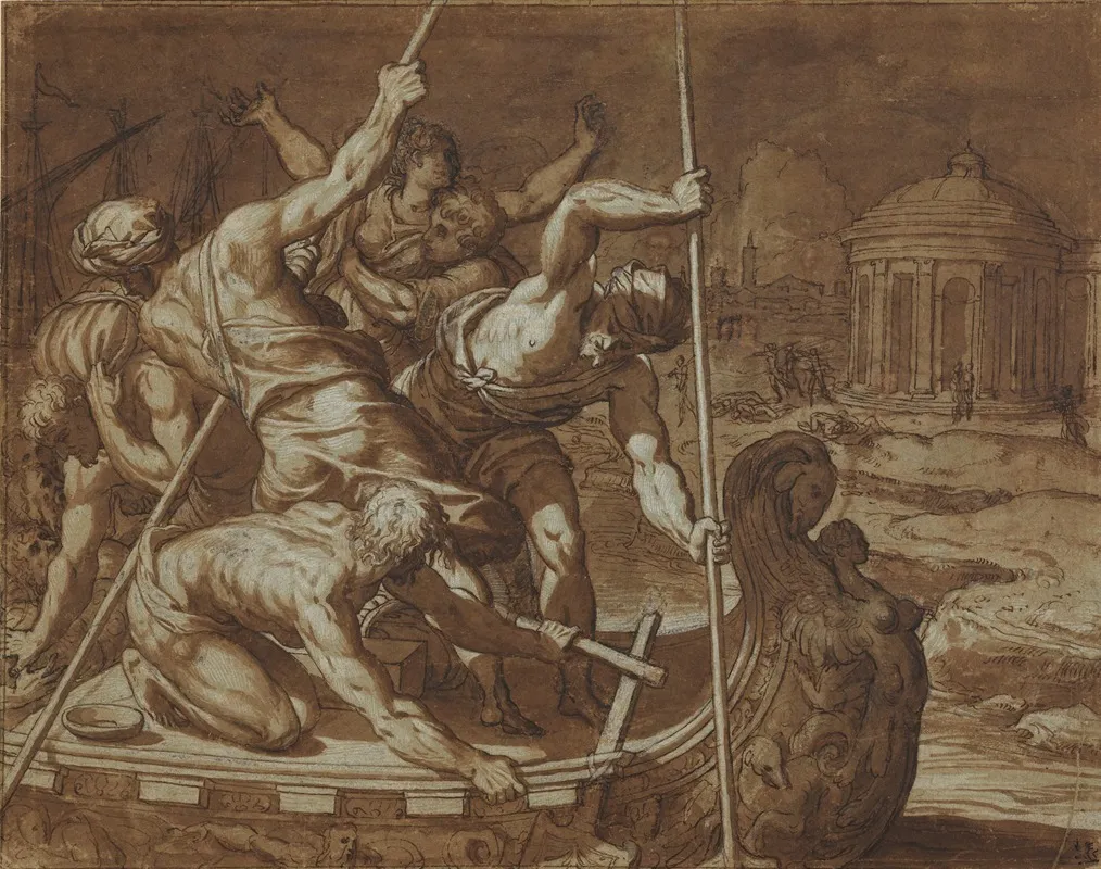 The Abduction Of Helen 7 Wall Art by Giuseppe Salviati - High-Resolution Digital Print