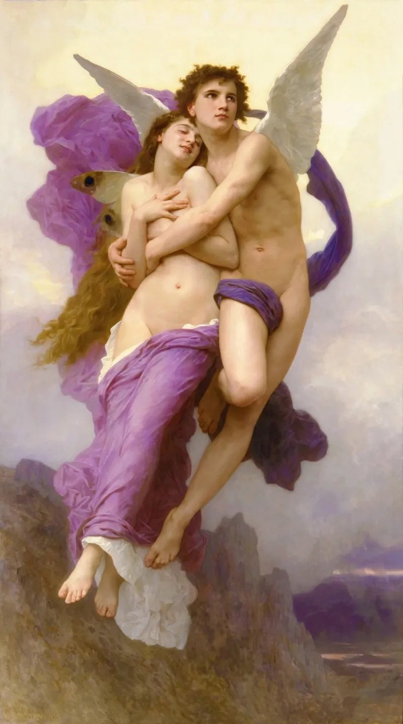 The Abduction Of Psyche Wall Art by William Bouguereau - High-Resolution Digital Print
