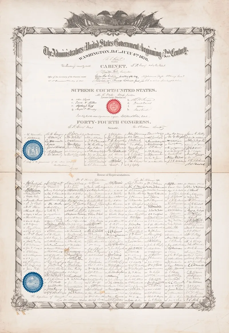 The Administators Of The United States Government At The Beginning Of Its 2nd Century Wall Art by Keystone Publishing Company - High-Resolution Digital Print