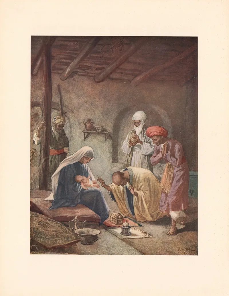 The Adoration By The Magi Wall Art by William Hole - High-Resolution Digital Print
