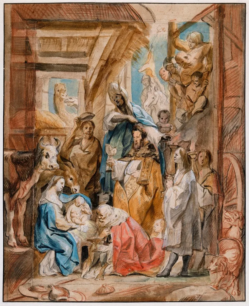 The Adoration Of The Magi 109 Wall Art by Jacob Jordaens - High-Resolution Digital Print