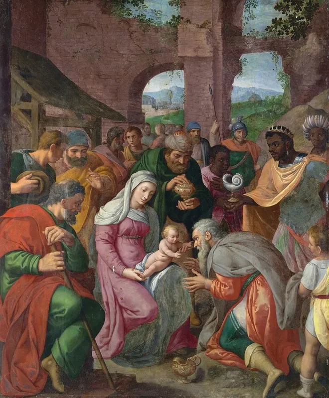 The Adoration Of The Magi 10 Wall Art by Antwerp School - High-Resolution Digital Print