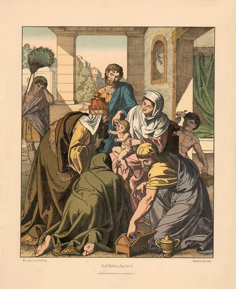 The Adoration Of The Magi 123 Wall Art by Carl Ehrenberg - High-Resolution Digital Print