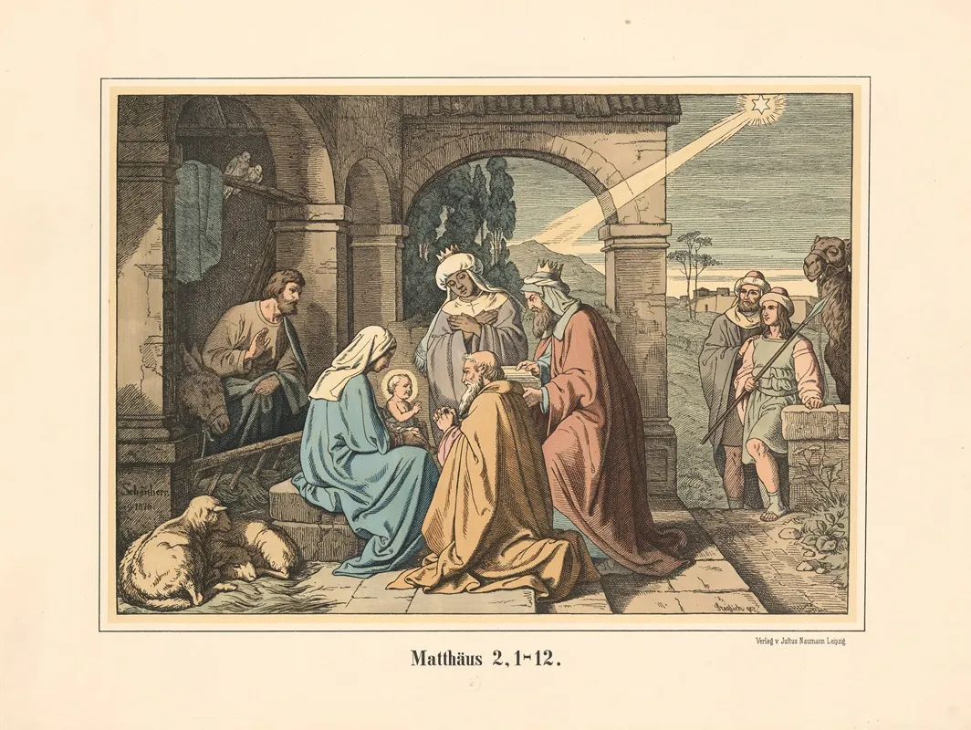 The Adoration Of The Magi 128 Wall Art by Karl Gottlob Schönherr - High-Resolution Digital Print