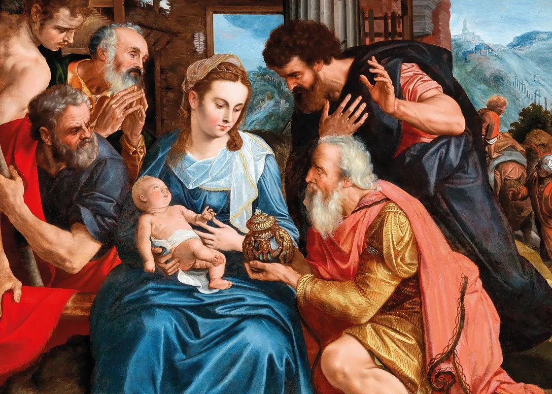 The Adoration Of The Magi 23 Wall Art by Adriaen Thomasz. Key - High-Resolution Digital Print