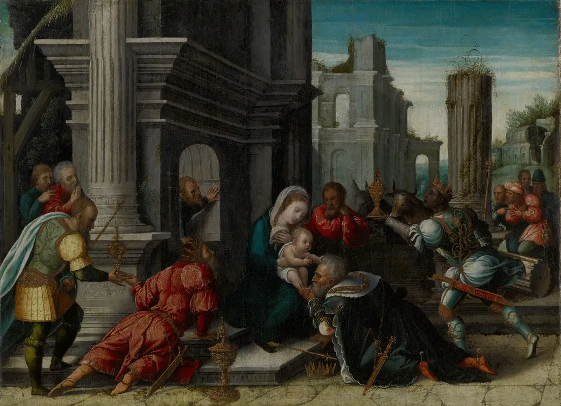 The Adoration Of The Magi 30 Wall Art by Bernard van Orley - High-Resolution Digital Print