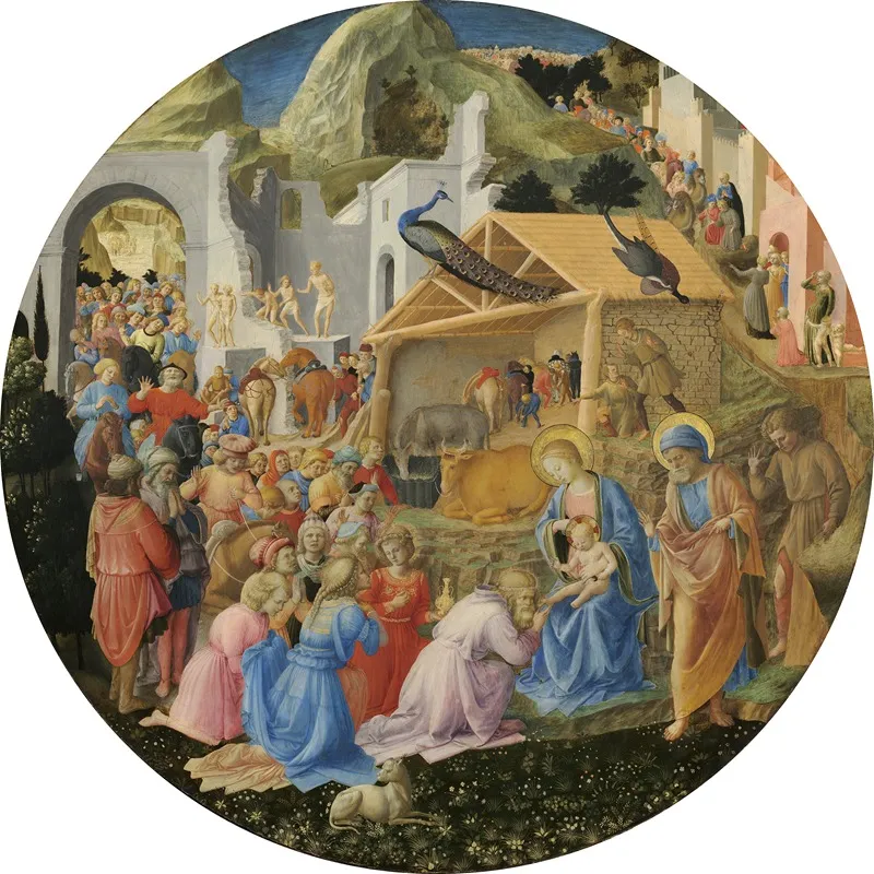 The Adoration Of The Magi 32 Wall Art by Fra Angelico and Fra Filippo Lippi - High-Resolution Digital Print