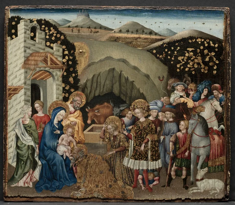 The Adoration Of The Magi 34 Wall Art by Giovanni di Paolo - High-Resolution Digital Print