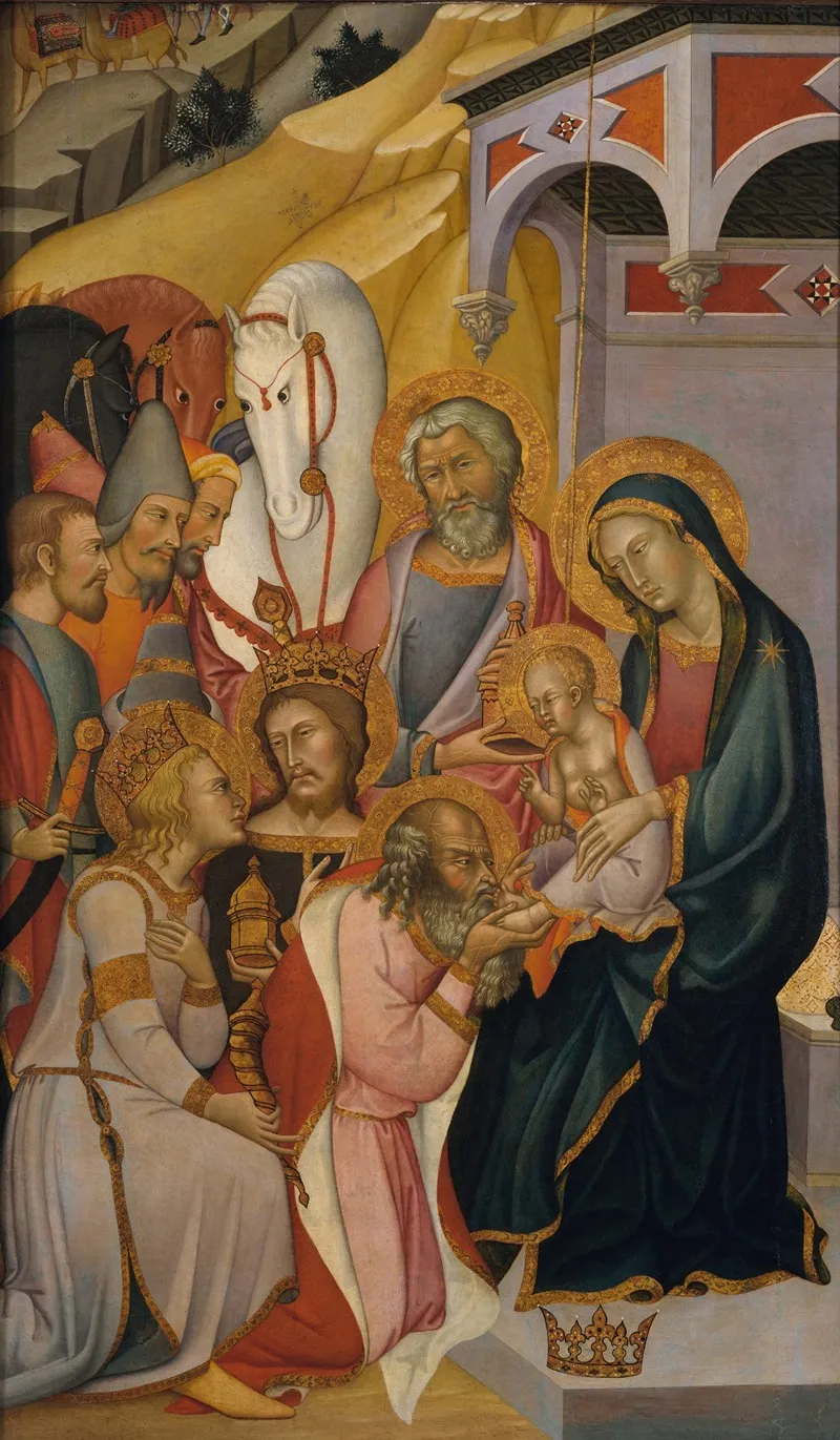 The Adoration Of The Magi 37 Wall Art by Bartolo di Fredi - High-Resolution Digital Print