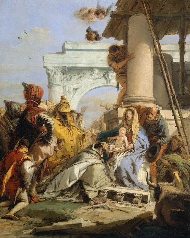 The Adoration Of The Magi 3 Wall Art by Giovanni Battista Tiepolo - High-Resolution Digital Print