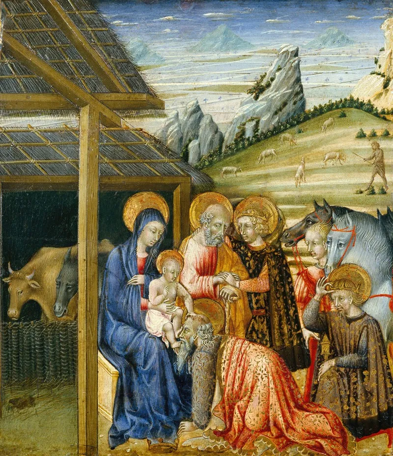 The Adoration Of The Magi 42 Wall Art by Giovanni di Paolo - High-Resolution Digital Print