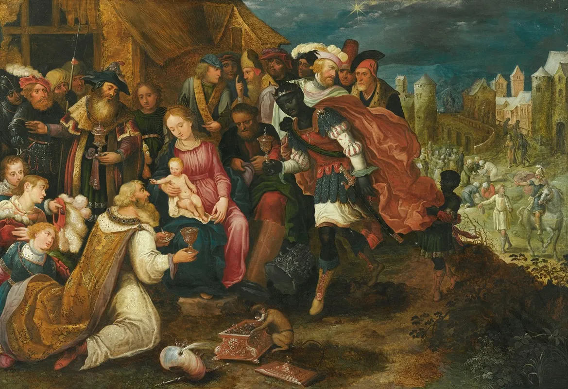 The Adoration Of The Magi 67 Wall Art by Gaspar van den Hoecke - High-Resolution Digital Print
