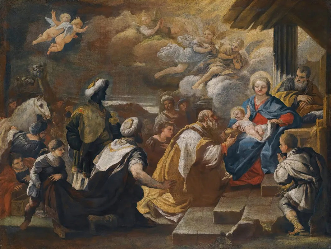 The Adoration Of The Magi 70 Wall Art by Luca Giordano - High-Resolution Digital Print