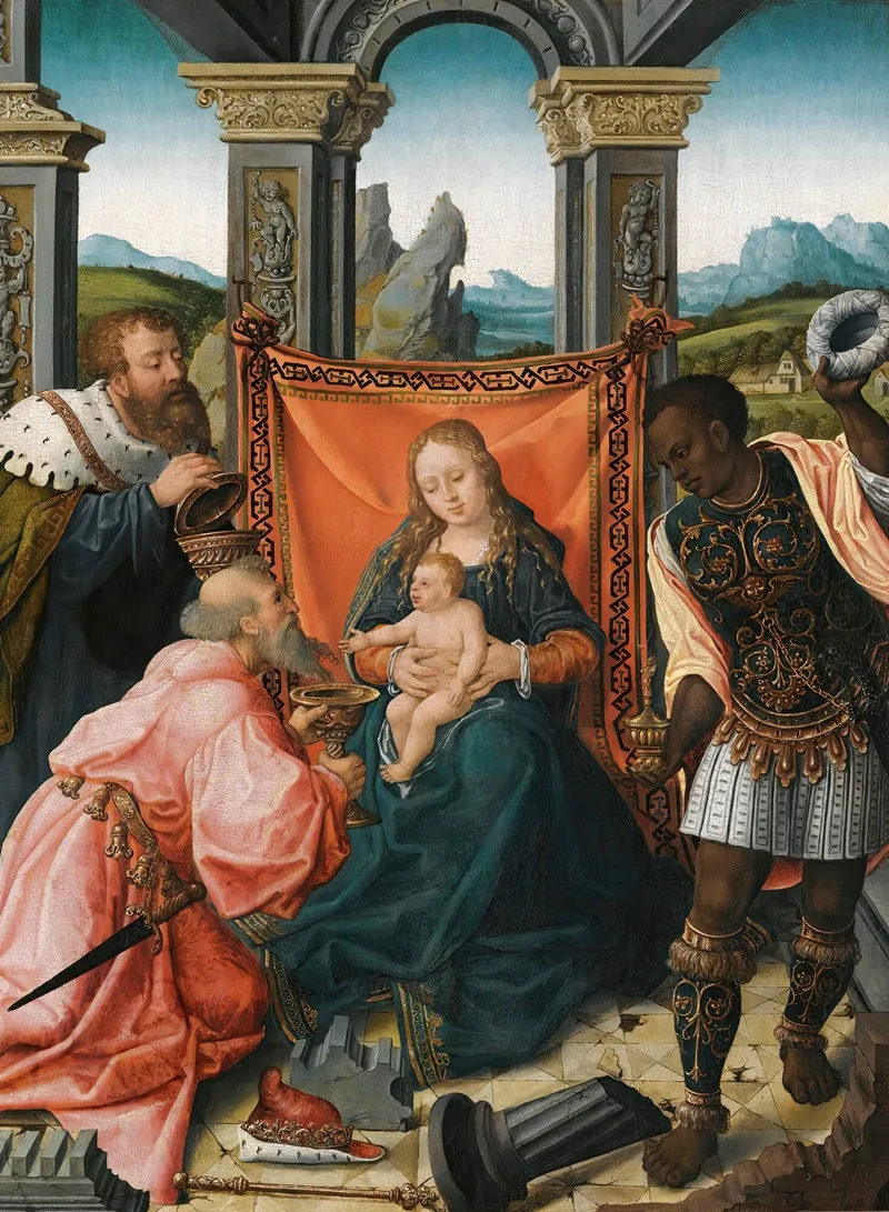 The Adoration Of The Magi 72 Wall Art by Workshop of Bernard van Orley - High-Resolution Digital Print
