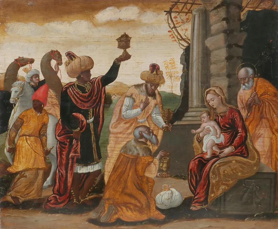 The Adoration Of The Magi 74 Wall Art by Veneto-Cretian School - High-Resolution Digital Print