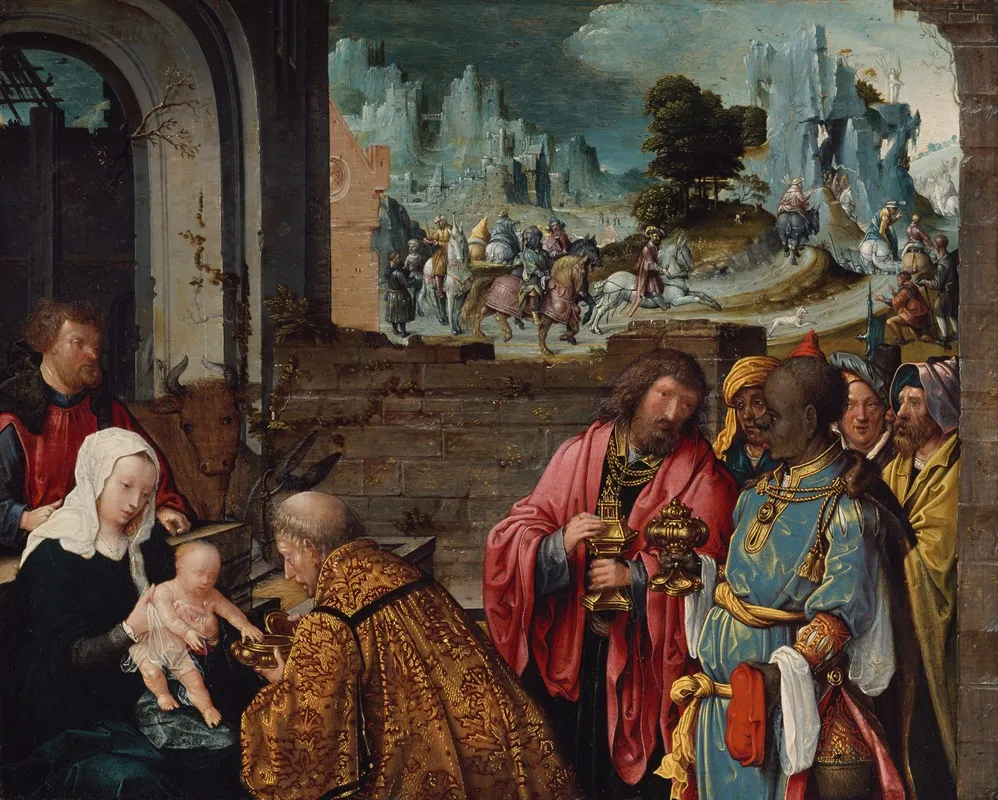 The Adoration Of The Magi 77 Wall Art by Workshop of Cornelis Engebrechtsz - High-Resolution Digital Print