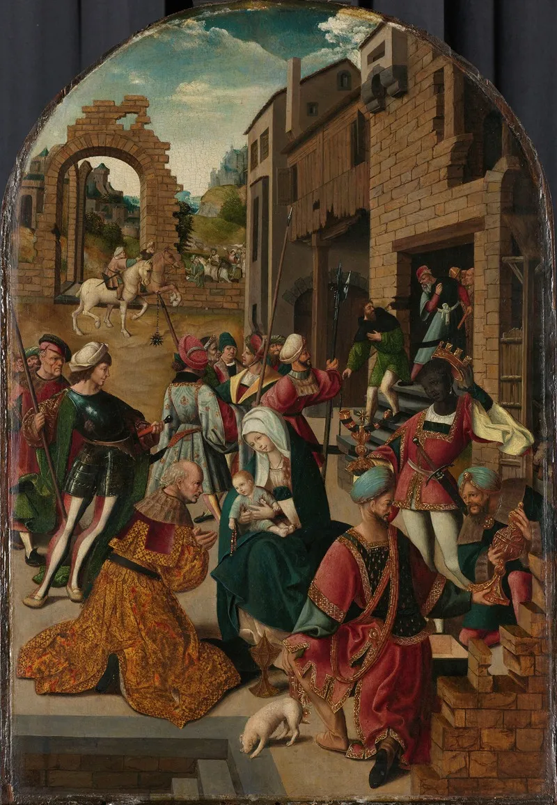 The Adoration Of The Magi 87 Wall Art by Workshop of Jacob Cornelisz. van Oostsanen - High-Resolution Digital Print