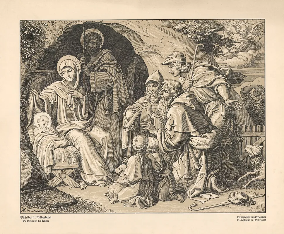 The Adoration Of The Shepherds 107 Wall Art by H. Commans - High-Resolution Digital Print
