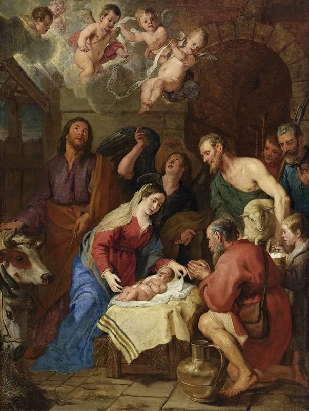 The Adoration Of The Shepherds 13 Wall Art by Gaspar de Crayer - High-Resolution Digital Print