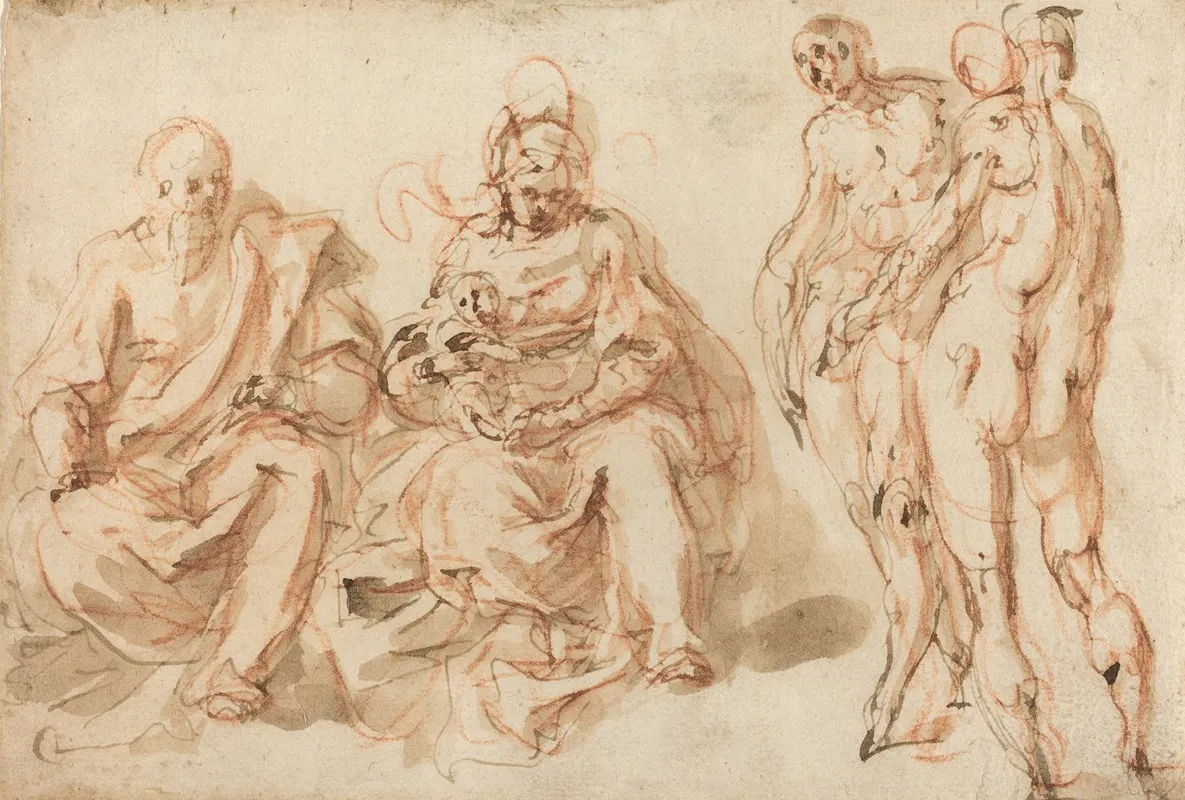 The Adoration Of The Shepherds 29 Wall Art by Cesare Pollini - High-Resolution Digital Print