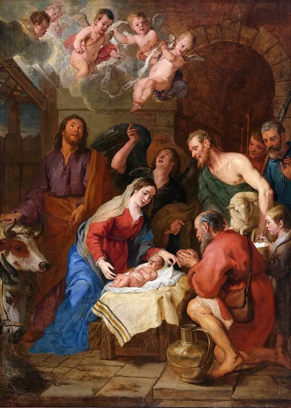 The Adoration Of The Shepherds 2 Wall Art by Gaspar de Crayer - High-Resolution Digital Print