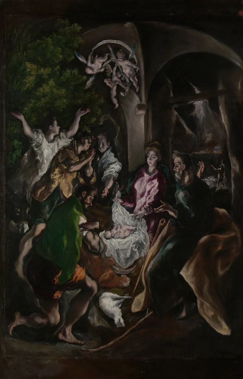The Adoration Of The Shepherds 42 Wall Art by El Greco (Domenikos Theotokopoulos) - High-Resolution Digital Print