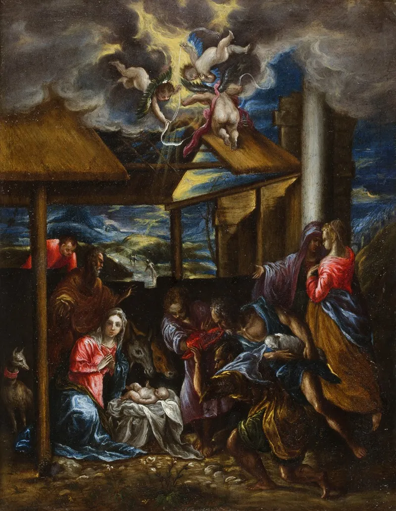 The Adoration Of The Shepherds 46 Wall Art by El Greco (Domenikos Theotokopoulos) - High-Resolution Digital Print