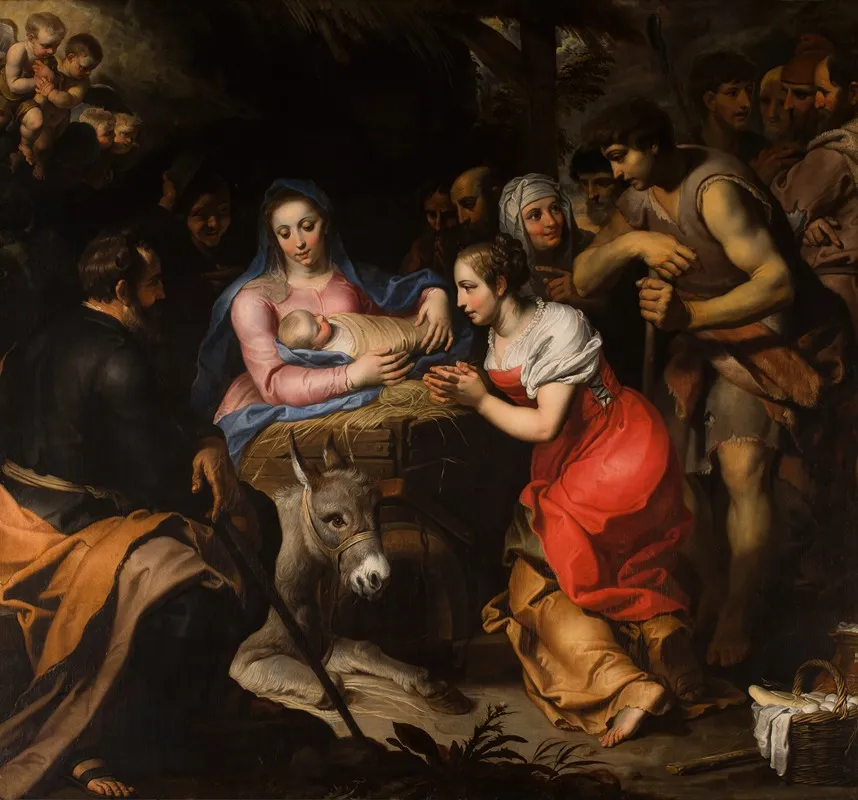 The Adoration Of The Shepherds 50 Wall Art by Gerard Seghers - High-Resolution Digital Print
