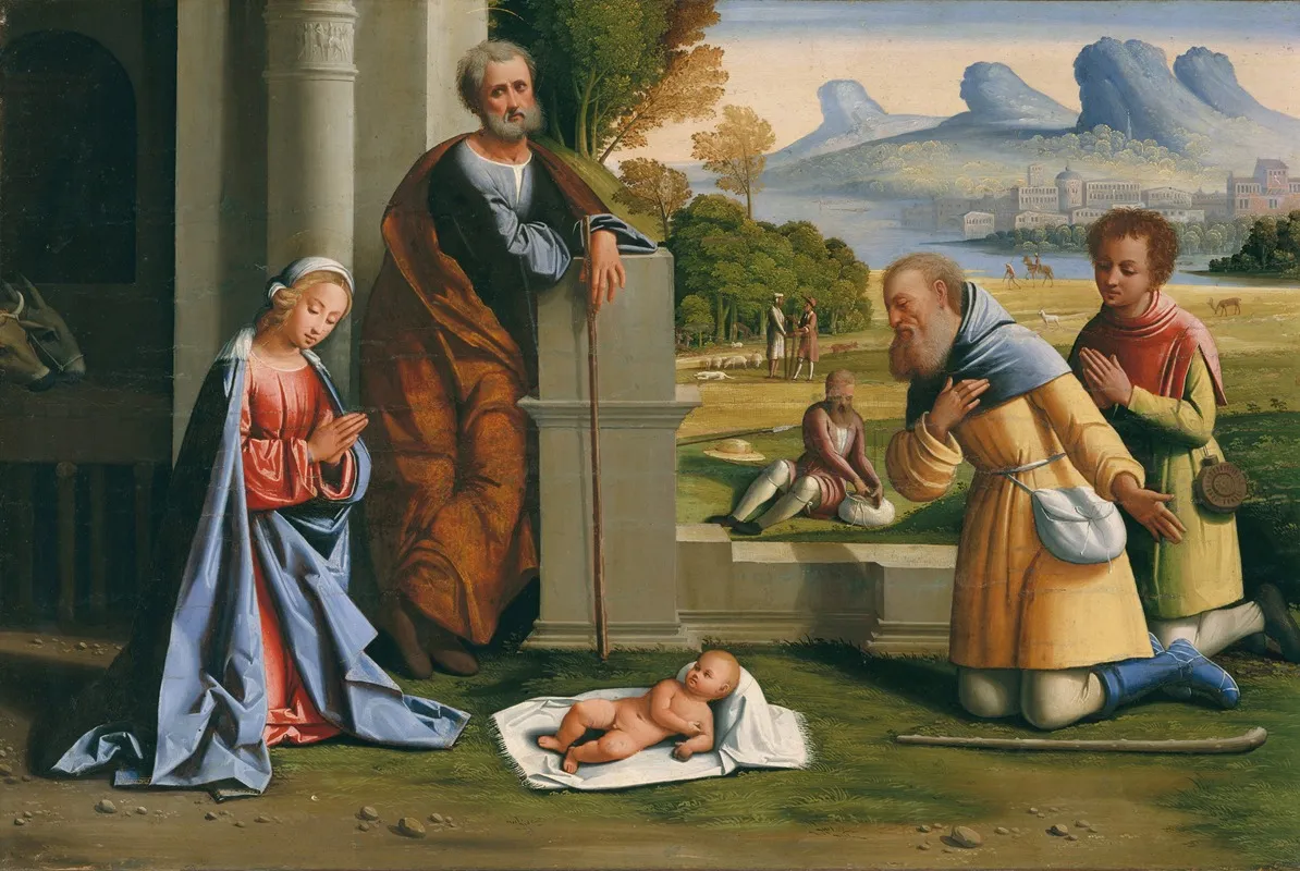 The Adoration Of The Shepherds 56 Wall Art by Ortolano - High-Resolution Digital Print