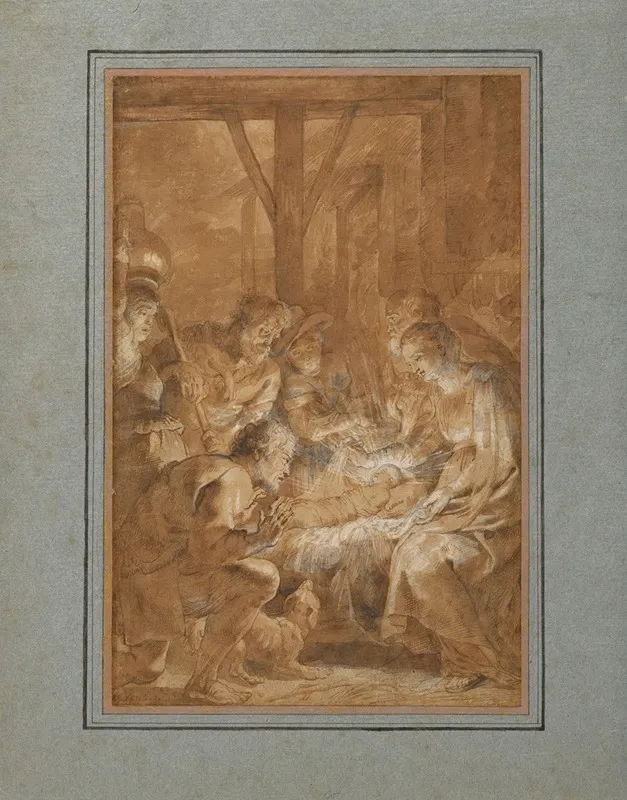 The Adoration Of The Shepherds 64 Wall Art by Peter Paul Rubens - High-Resolution Digital Print