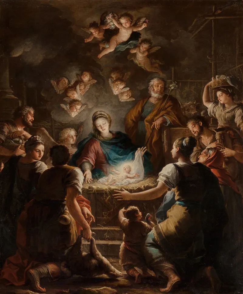 The Adoration Of The Shepherds 68 Wall Art by Circle of Paolo de' Matteis - High-Resolution Digital Print