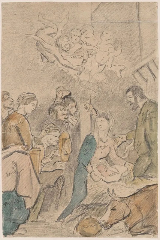 The Adoration Of The Shepherds 95 Wall Art by Peter Paul Rubens - High-Resolution Digital Print