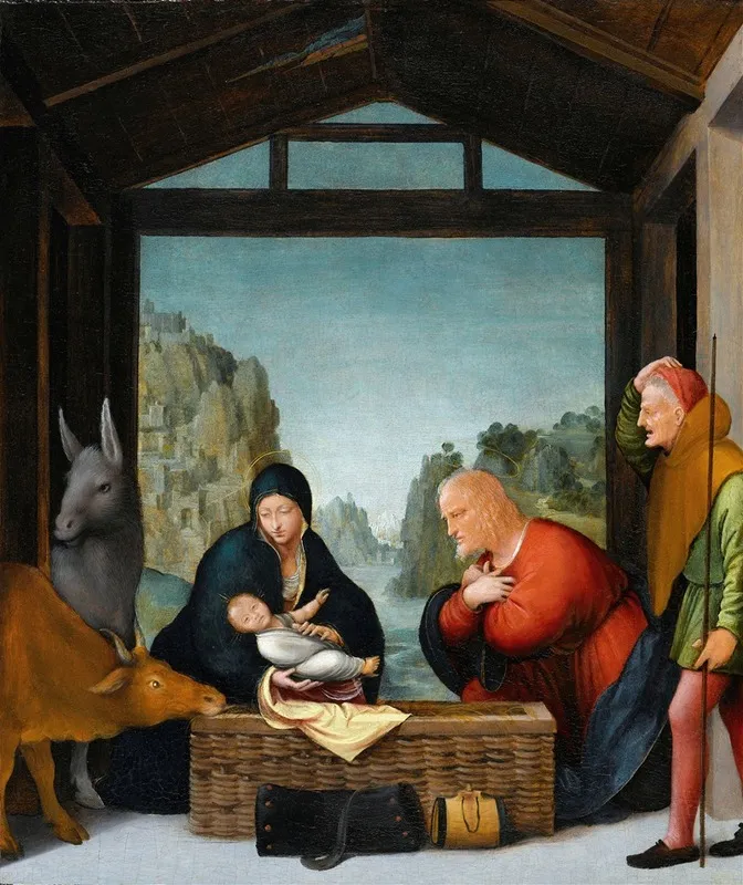 The Adoration Of The Shepherds Wall Art by Bartolommeo Suardi - High-Resolution Digital Print