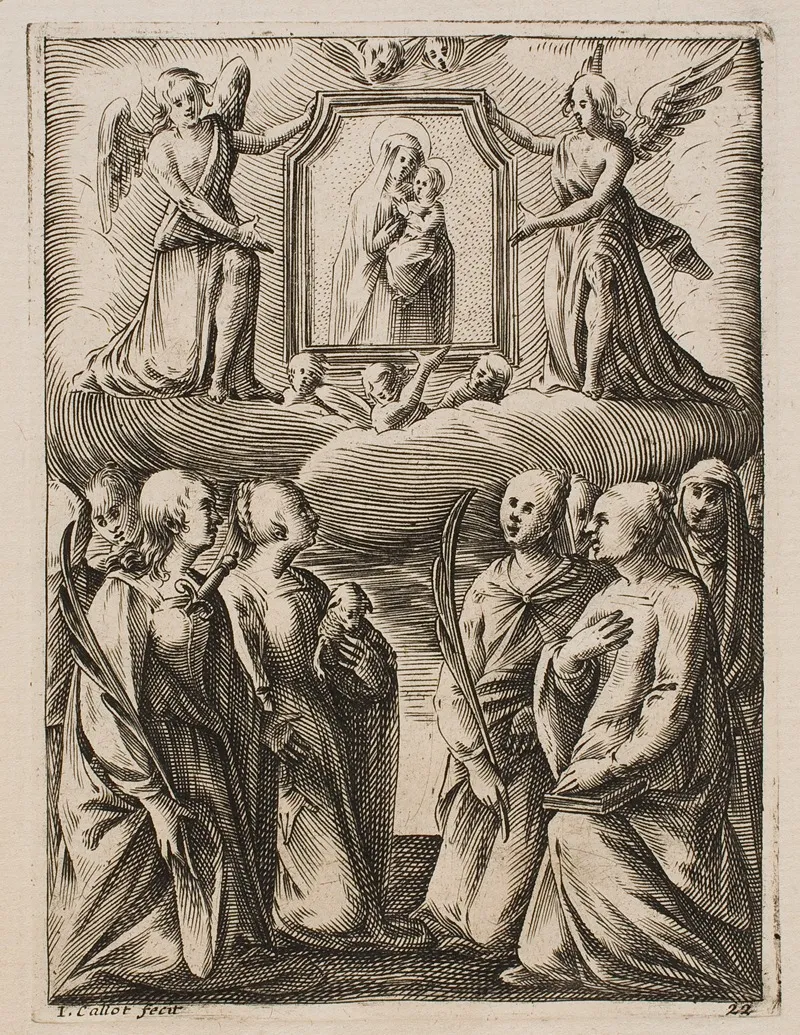 The Adoration Of The Virgin And Child