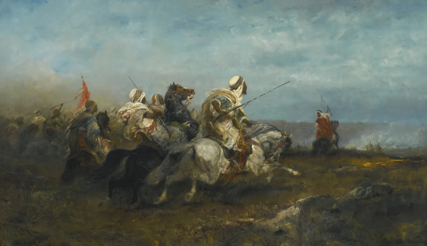 The Advance 3 Wall Art by Adolf Schreyer - High-Resolution Digital Print
