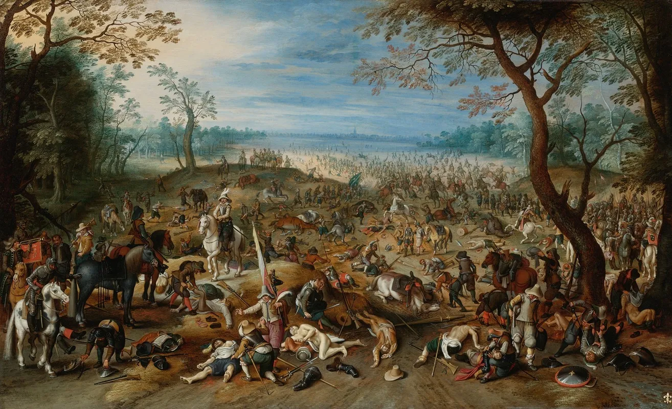 The Aftermath Of A Battle Wall Art by Sebastian Vrancx - High-Resolution Digital Print
