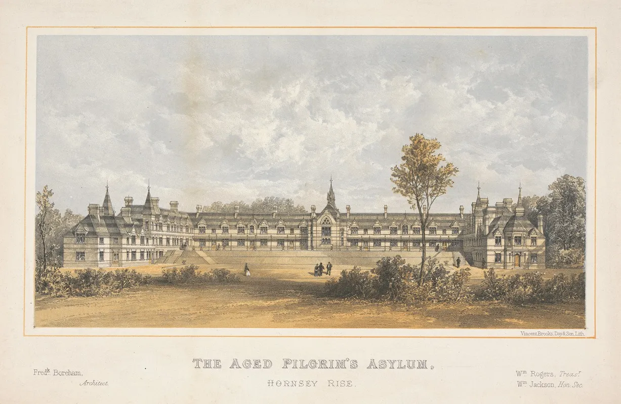 The Aged Pilgrims Asylum Hornsey Rise Wall Art by Vincent Robert Alfred Brooks - High-Resolution Digital Print