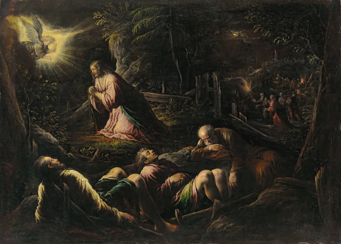 The Agony In The Garden 10 Wall Art by Jacopo Bassano - High-Resolution Digital Print